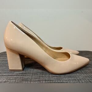 Nordstrom Abound Nude Patent Leather Heels